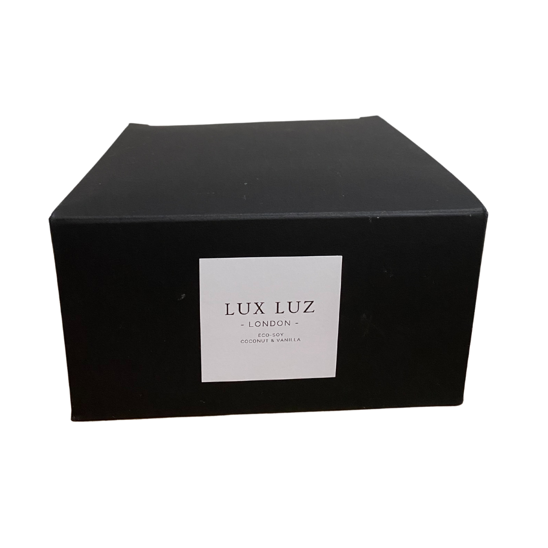 Three-wick coconut & vanilla scented candle