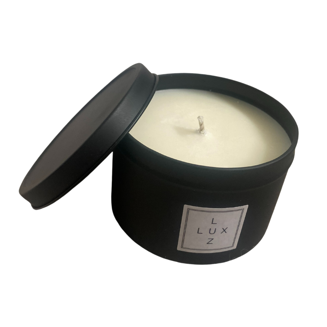 Coconut & vanilla - Matt black tin candle