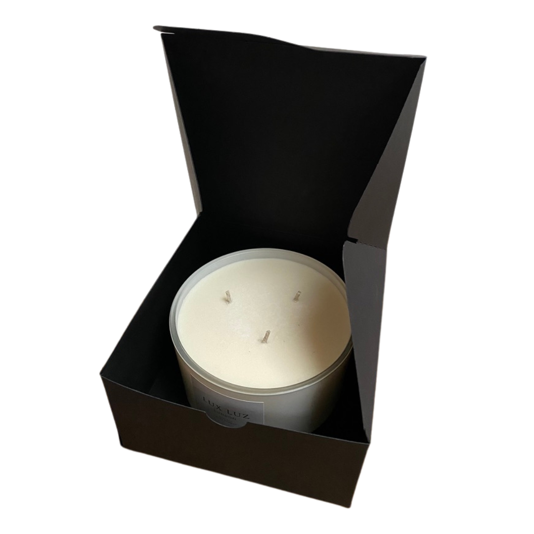 Three-wick coconut & vanilla scented candle